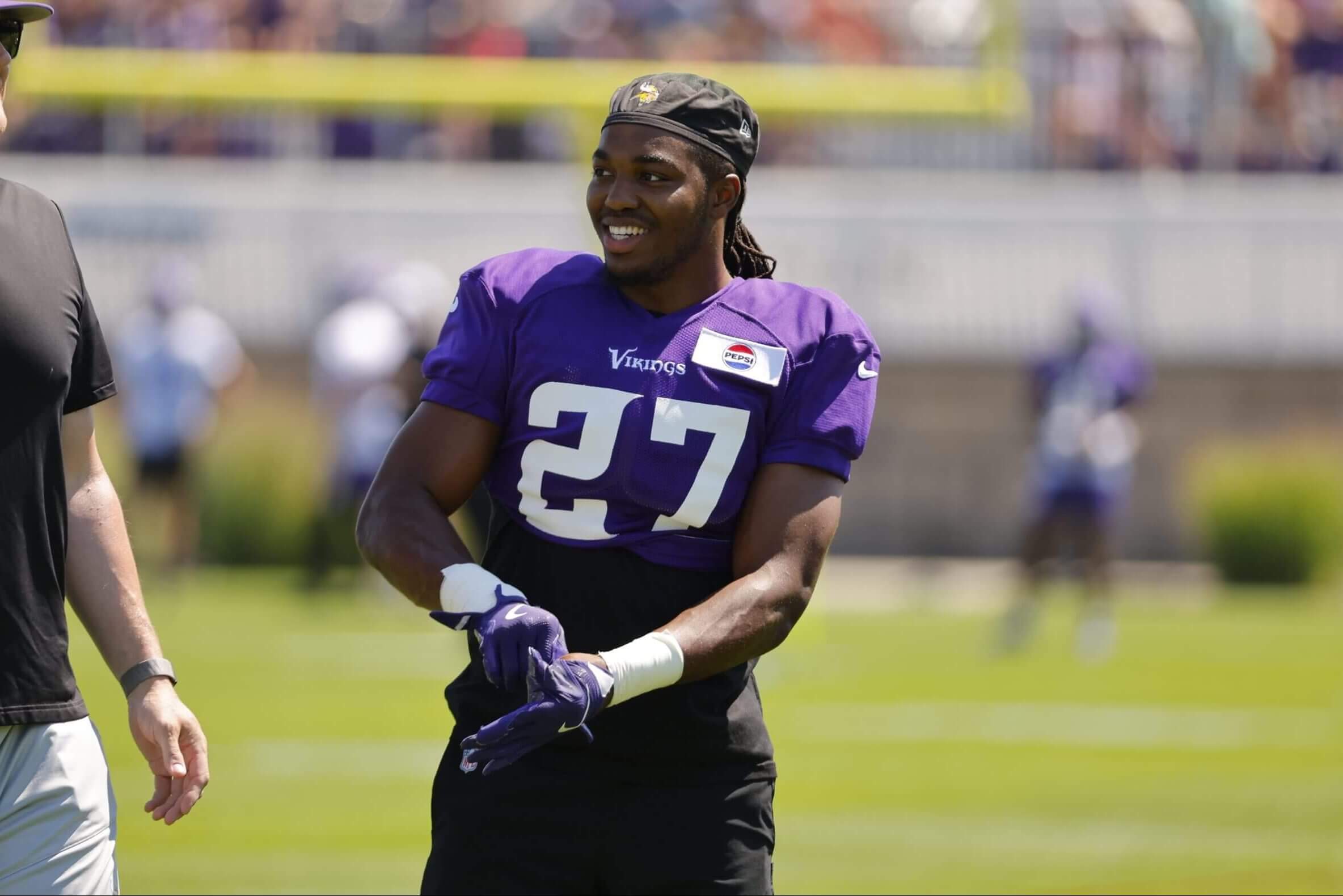 The Vikings traded for Jordan Mason (27) to help improve their run game, which Minnesota views as a key component in 2025.