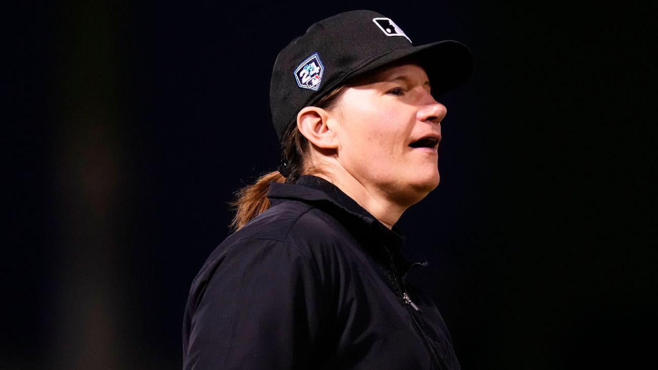 Jen Pawol set to become 1st woman to umpire MLB game Saturday