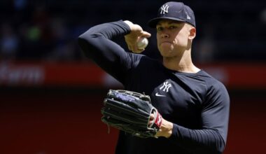 Yankees’ Aaron Judge unlikely to throw normally again in 2025, says Aaron Boone