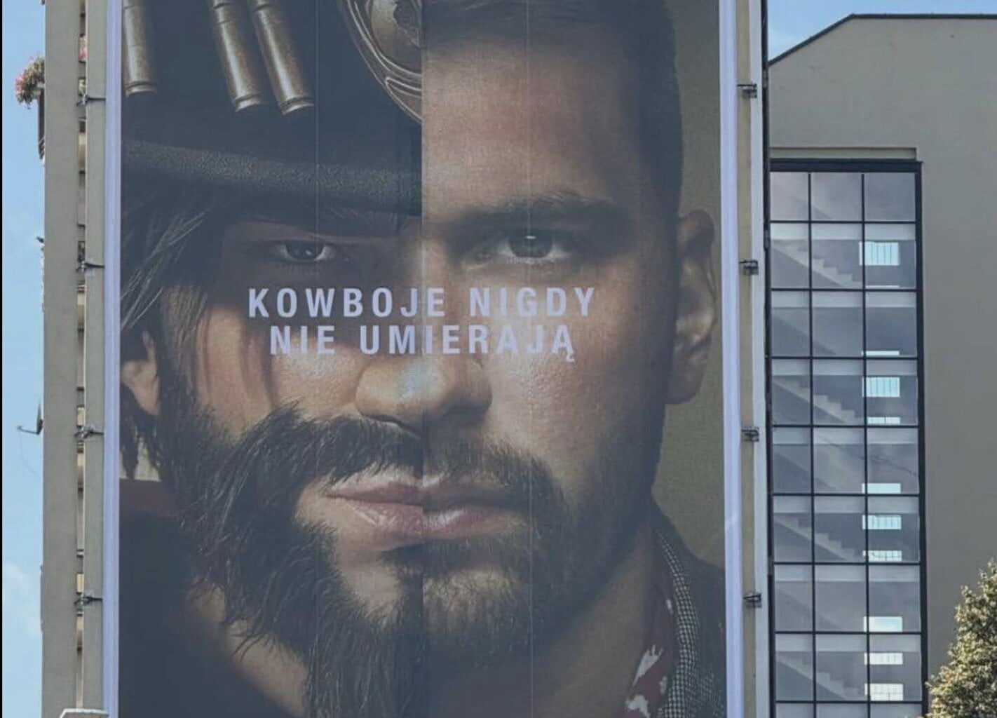 "COWBOYS NEVER DIE" NBA Superstar Luka Doncic appears on a Overwatch marketing in Poland ahead of EuroCup Basketball