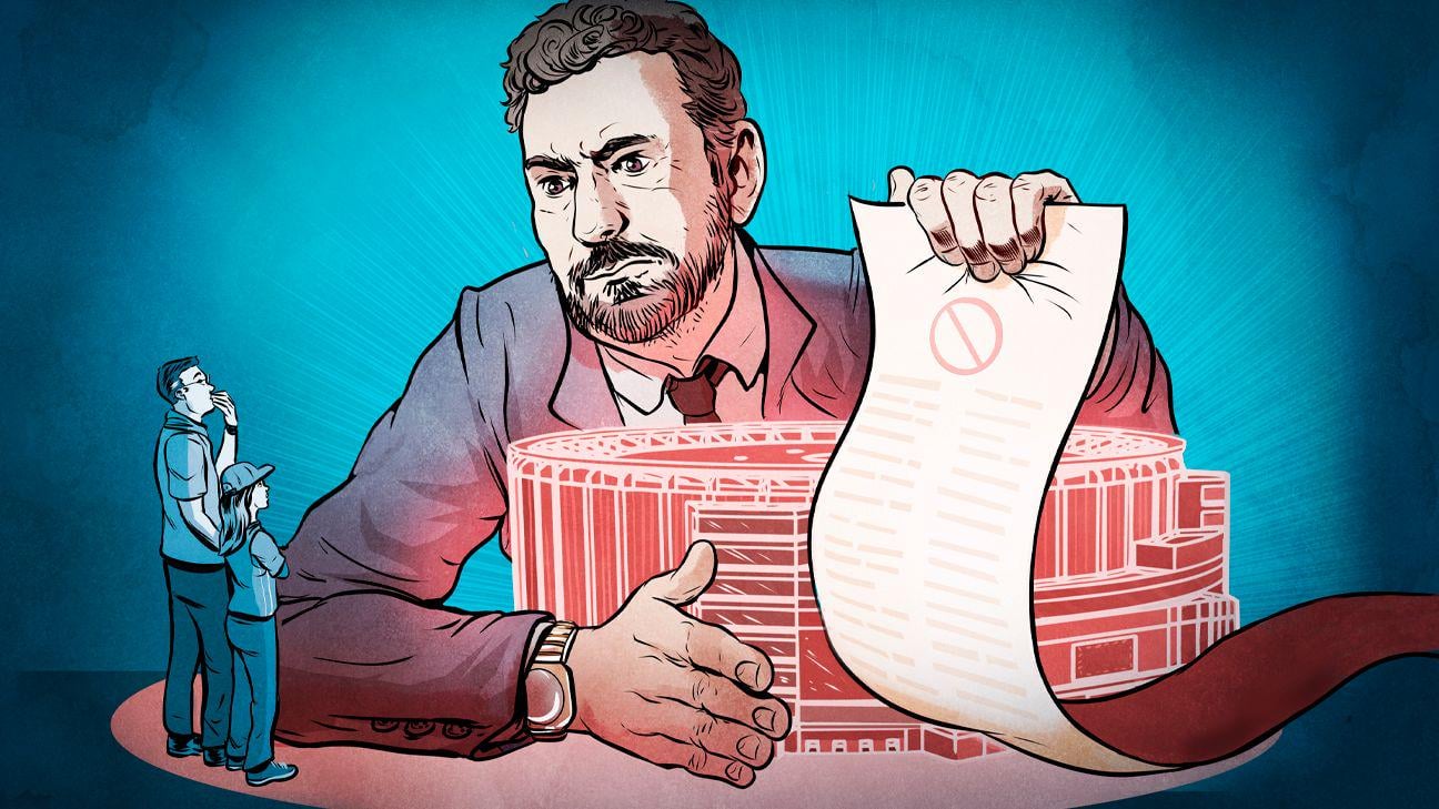 ESPN article detailing innocent Knicks fans who have been banned from Madison Square Garden by a vengeful James Dolan