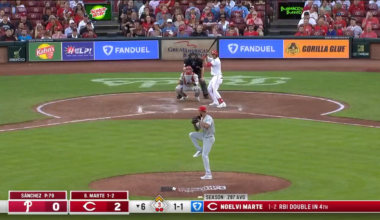 The Reds score 2 runs with the aid of absolute shenanigans by the Philadelphia Phillies