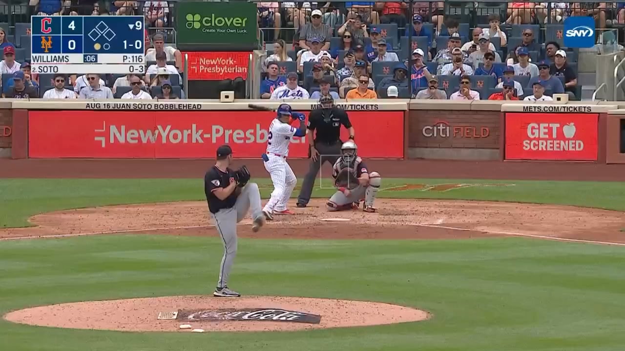 Juan Soto breaks up Gavin Williams no hitter in the bottom of the ninth with a solo shot