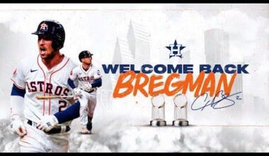 Alex Bregman's welcome back video, played before the game 8/11/2025