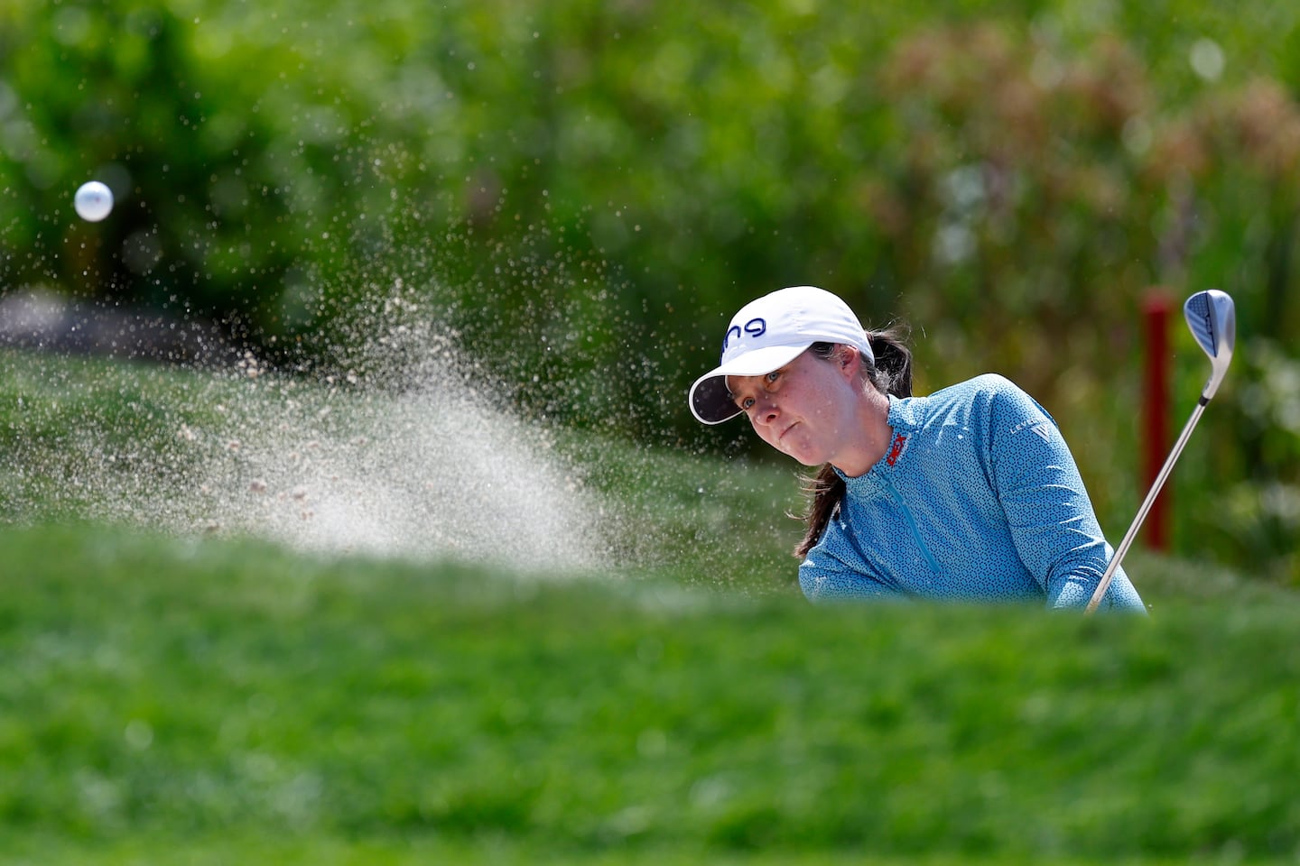 It was no day at the beach for Worcester's Brittany Altomare, who shot 76.