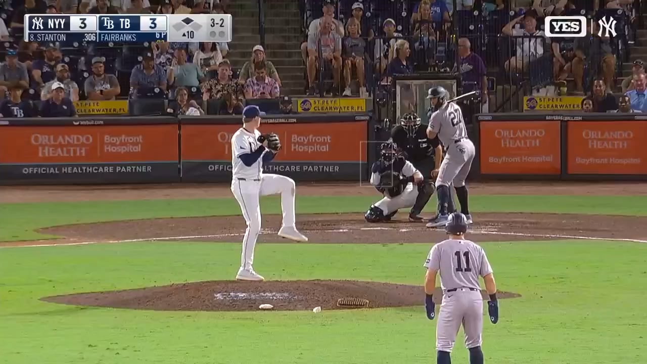 Giancarlo Stanton hits a huge pinch hit 2 run home run!