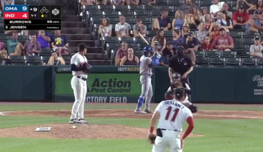 Carter Jensen goes 3-5 with a Homerun, Triple and a Double and is rocking a .972 OPS in AAA