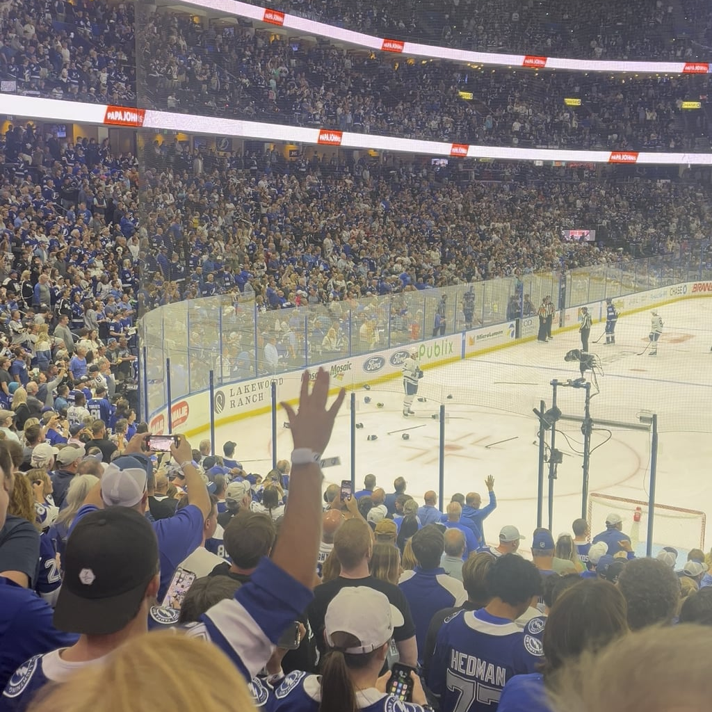 Hagel after the Stamkos/Matthews fight in the 2023 playoffs