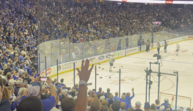 Hagel after the Stamkos/Matthews fight in the 2023 playoffs