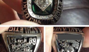 My Dad’s 1989 World Series Ring