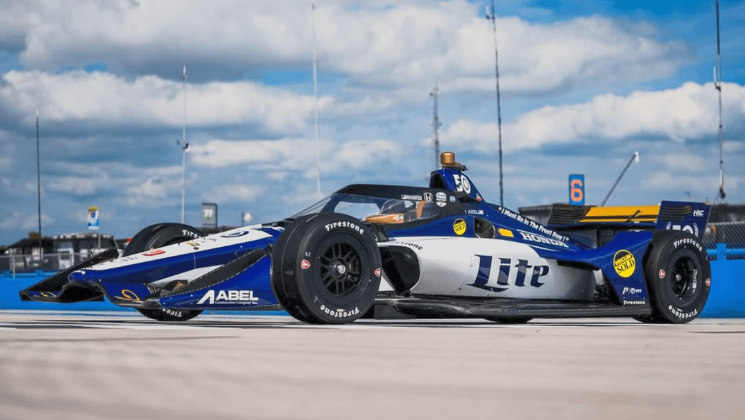 There was an Indycar at the Milwaukee Mile with a Miller Lite paint scheme and a Uecker tribute