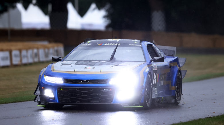 NASCAR Garage 56 race car at Goodwood Hillclimb