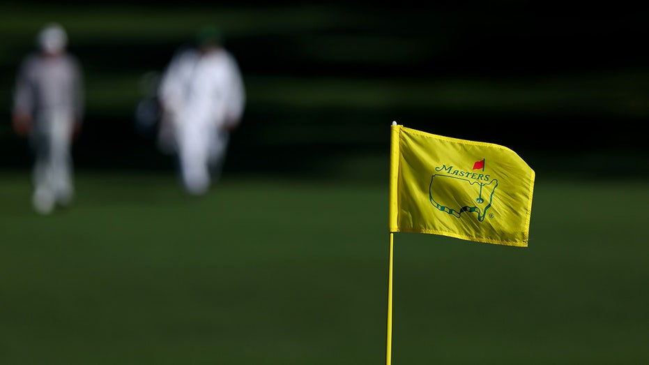 A flag at Augusta National Golf Club