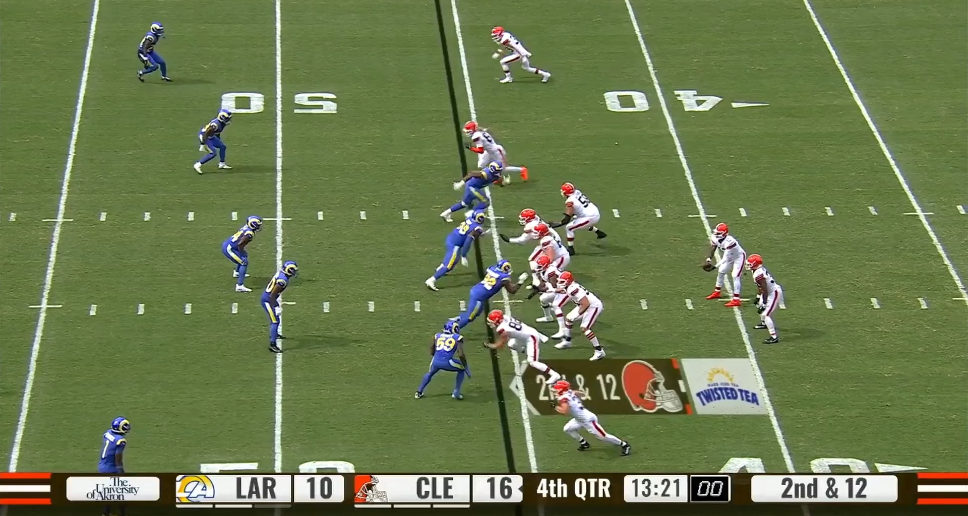 Shedeur Takes a 24-Yard Sack.