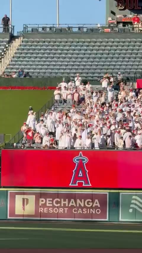 Angels fans organized a "Right Field Revolution" last night and it was awesome