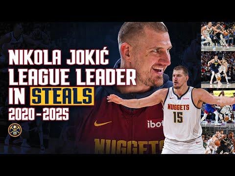 Jokić's elite defensive hands. Most steals past 5 years