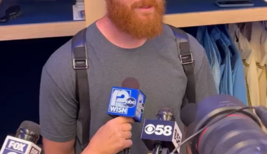 Brandon Woodruff; “I wanted to win the burgers for everybody”