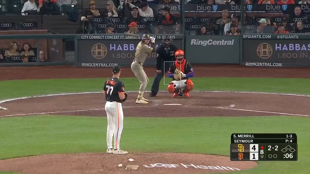 [Highlight] Jackson Merrill homers (9) on a fly ball to left center field.