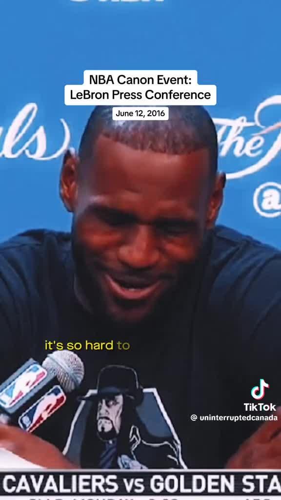 LeBron’s famous press conference in response to Klay saying LeBron “…just got his feelings hurt…”