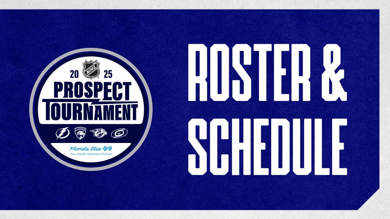 Lightning announce roster, schedule for 2025 NHL Prospect Tournament