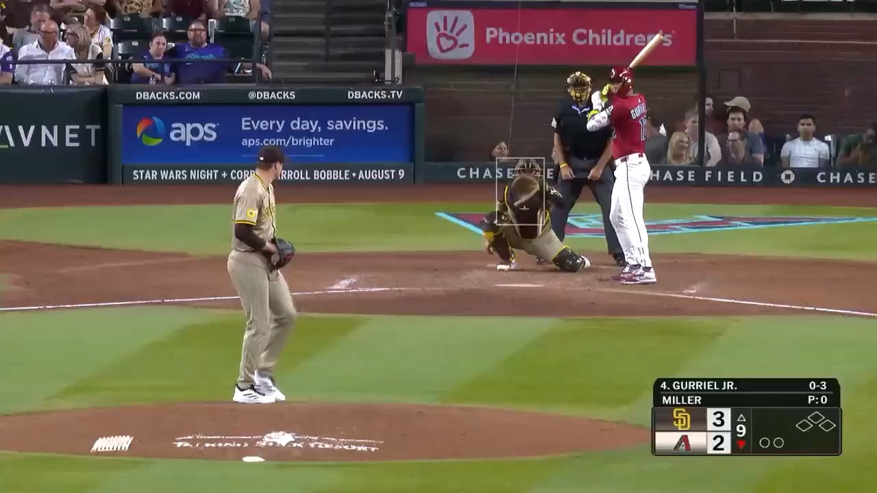 [MLB] Last night, Lourdes Gurriel Jr. tied the game on a 104-MPH fastball off Mason Miller. Tonight, Miller gave him nothing but sliders for the 3-pitch strikeout 👀