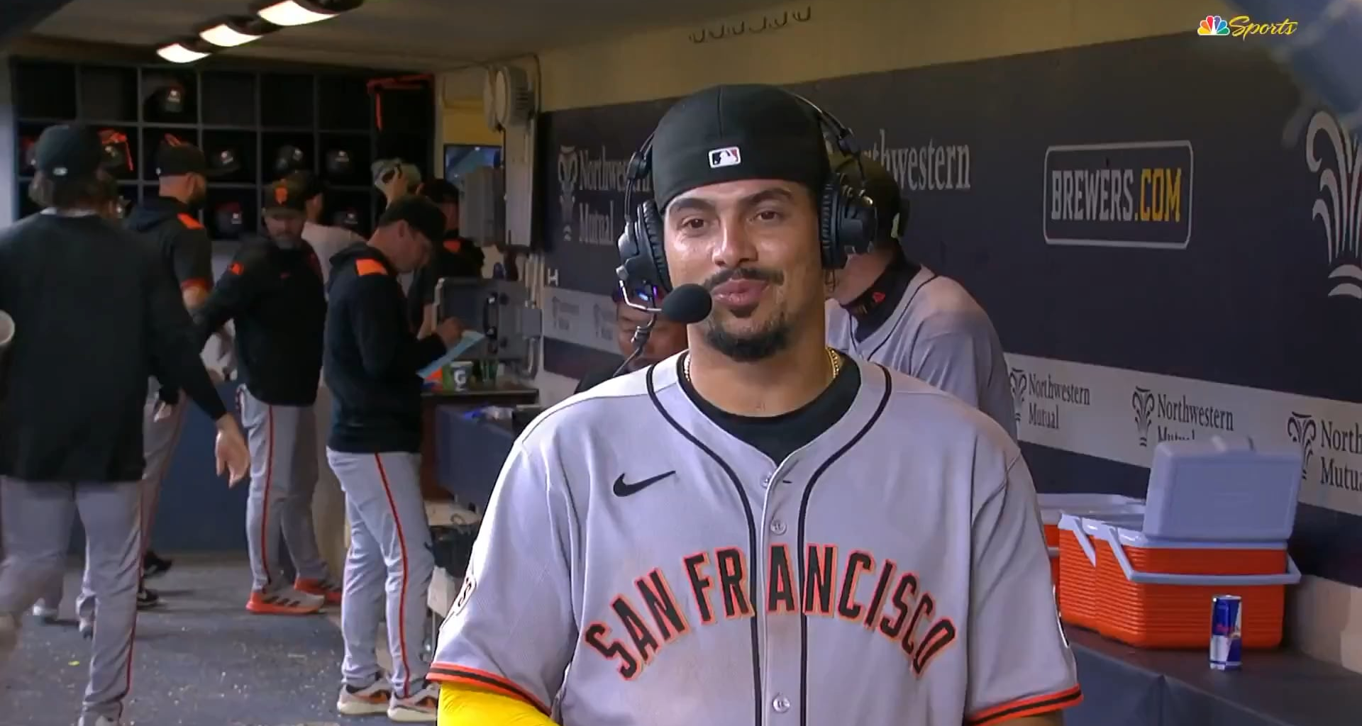 Christian Koss hurled seeds at Willy Adames during his postgame interview 😂