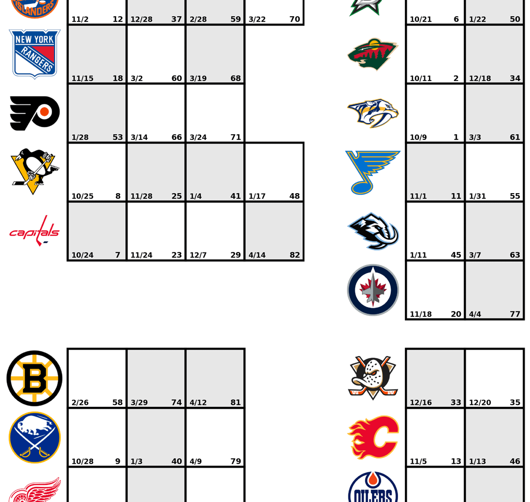 [OC] I build season trackers for each team, here's yours!