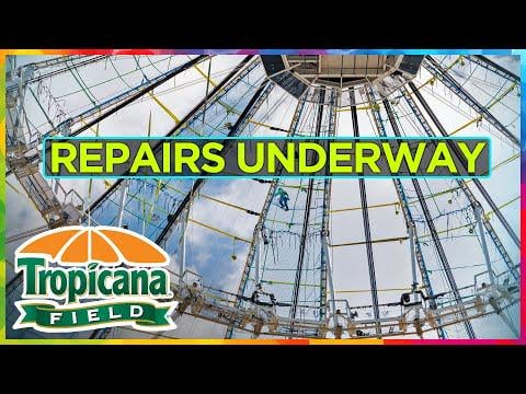 Mixed Reactions as Tropicana Field Roof gets replaced (8/23/25)