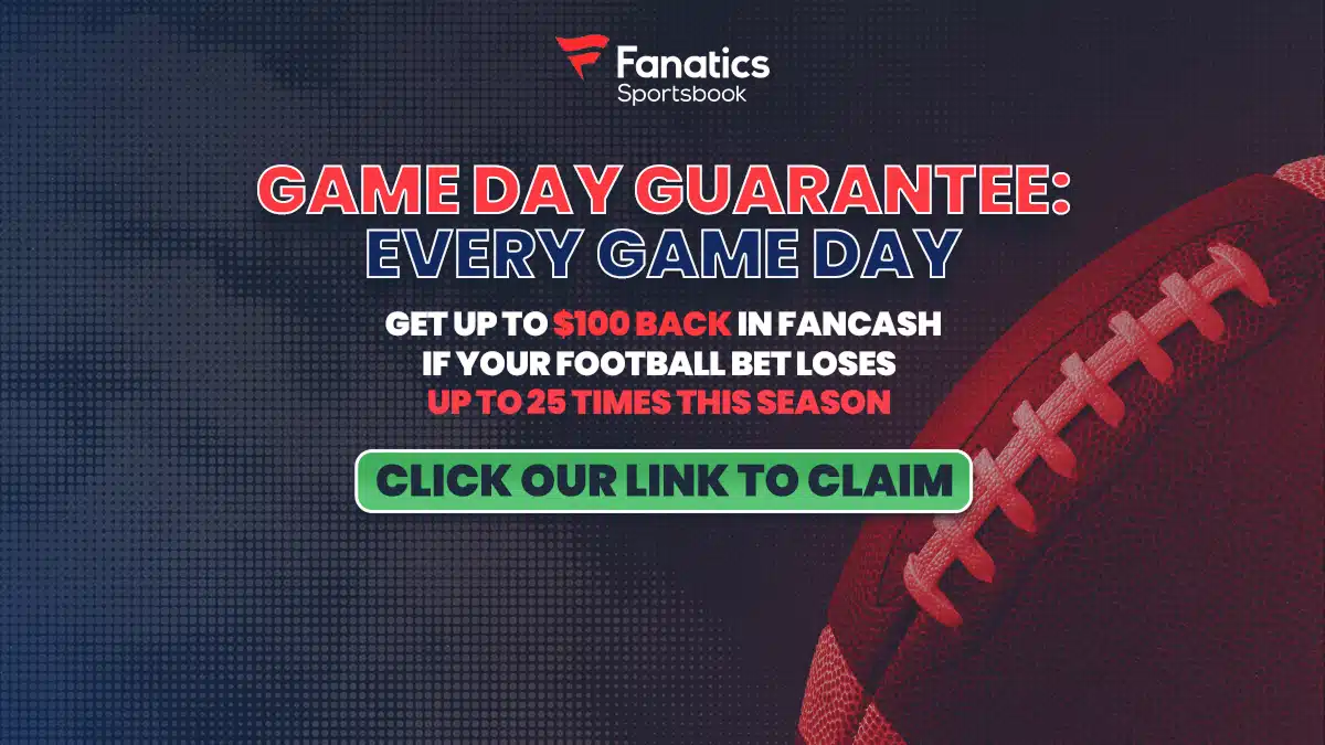 Fanatics Sportsbook Promo Unlocks College Football Betting Promo of No Sweat Bets & FanCash Back for Game Day Today