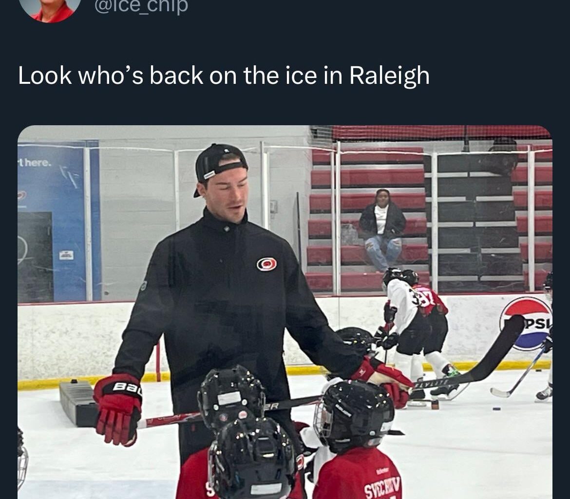 Coach Svech is back on the ice