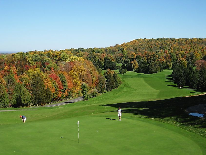 Golf course, Green Lakes State Park, Fayetteville, New York