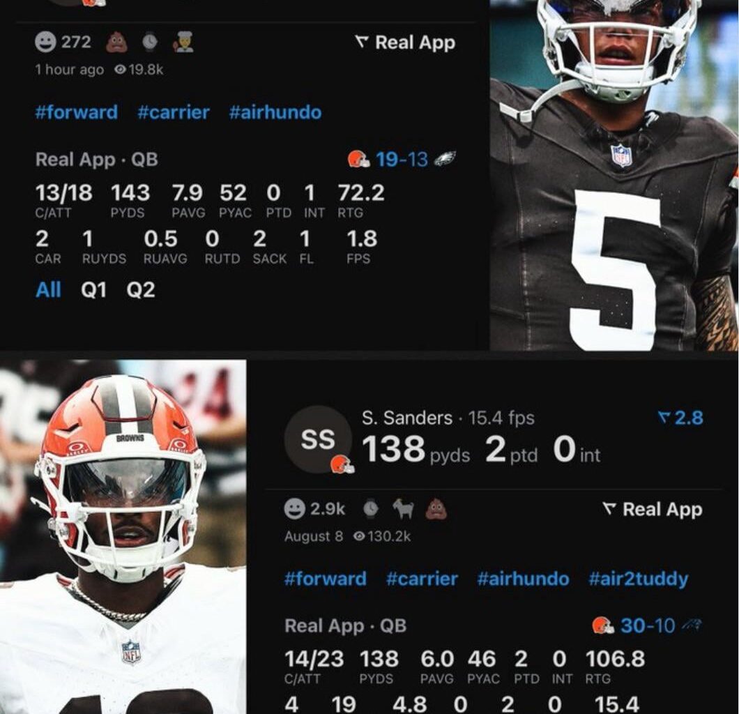 Gabriel and Sanders first start stats.