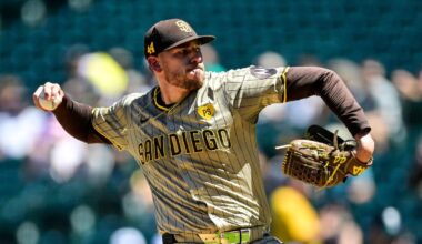 Joe Musgrove threw 20 pitches — all fastballs — in his first official bullpen session. Musgrove expects to continue to throw bullpens every Tues & Sat. “I want one inning,” Musgrove said. “I don’t care if it’s one hitter. I just want to be able to say I contributed in some aspect on the field..."