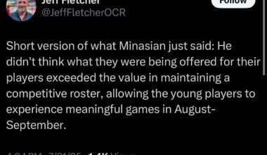 Surprise! Perry didn’t think the offers were good enough