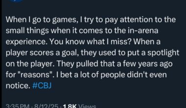 Player spotlight after scoring