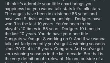 Why are dodger fans so obsessed with us ?