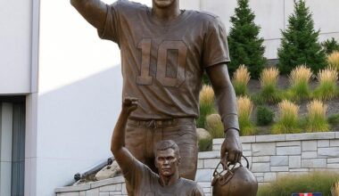 Just in: New, larger statue unveiled behind Tom Brady’s.