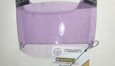 Jaylen Warren Game Used Visor