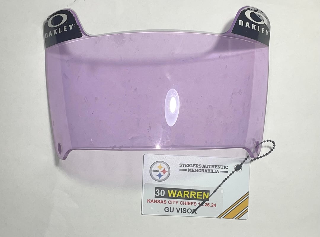 Jaylen Warren Game Used Visor