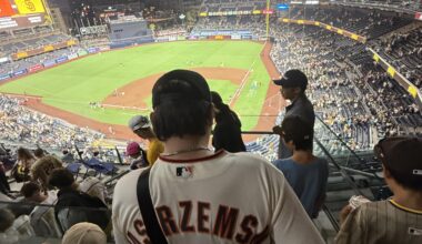 Went to the game last night against the Pads (8/18) and the fans were the worst part