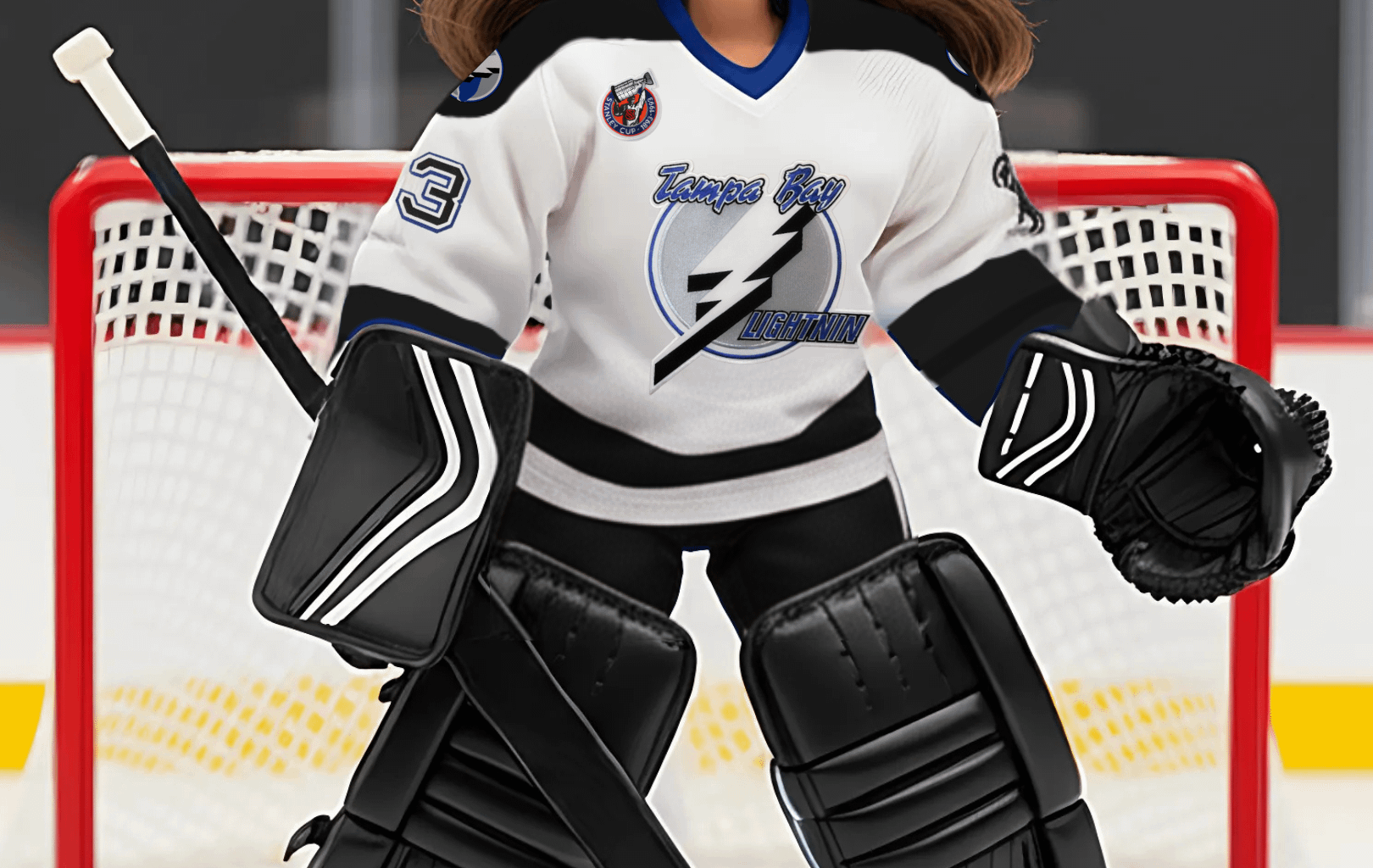 🎨 MOCKUP: Manon Rhéaume - First Woman to Play in NHL - 35th Anniversary Barbie (2027)