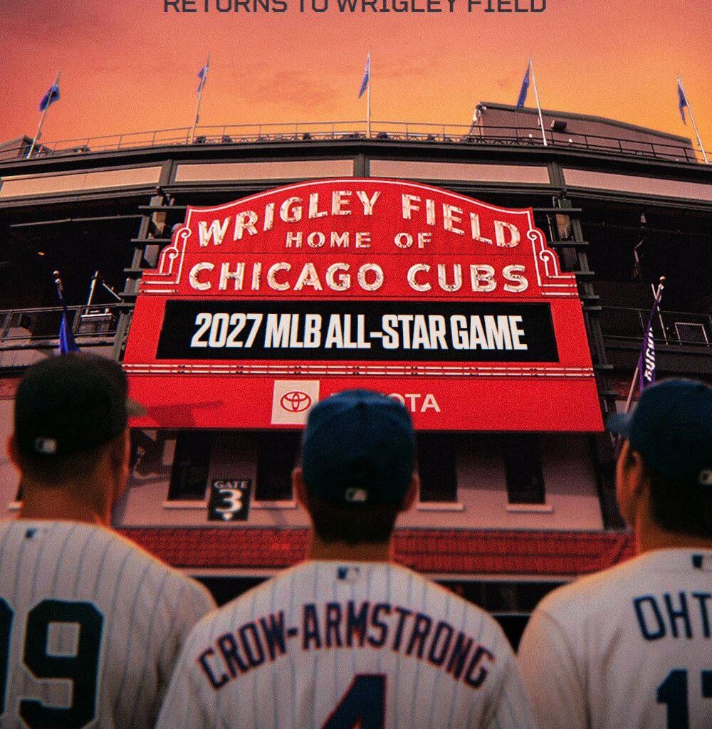 MLB officially announced that Wrigley Field will host the 2027 All-Star Game