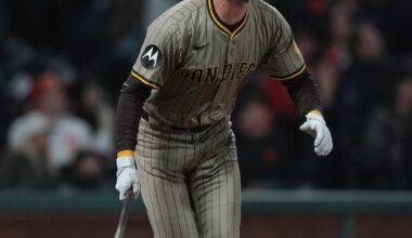 [Cassavell] "A lot of games to go," said Jackson Merrill. "There’s nothing we can control over there. We're all in the moment here."…Maybe so. But the clubhouse TVs were tuned to Dodgers-Angels, with a few cheers after the walk-off…“It's always fun watching baseball games," Merrill added.