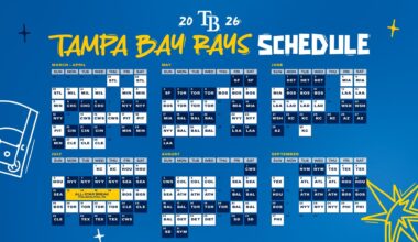 Tampa Bay Rays 2026 Schedule