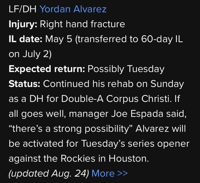 Updates on Yordan and Jake