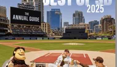 Manny, Jackson, and the Friar on the Cover of San Diego Magazine's Latest Edition