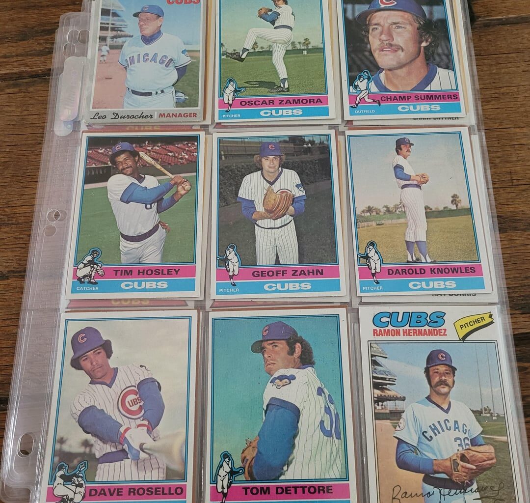 70s era Cubs cards