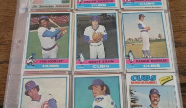70s era Cubs cards