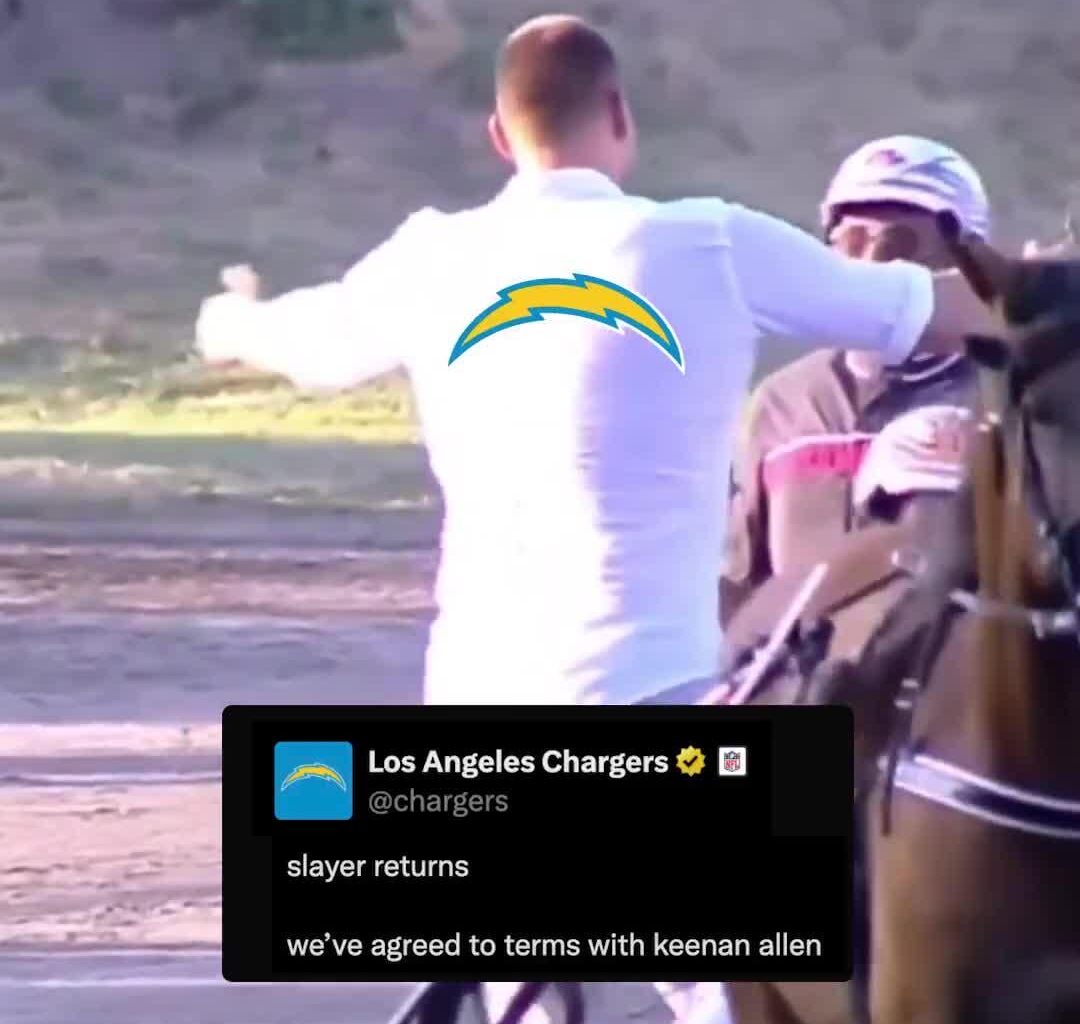 [Highlight] Los Angeles Chargers uses Nikola Jokic's horse racing win reaction to represent Keenan Allen's return on a one-year deal