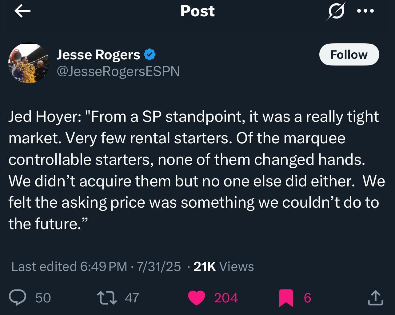 hoyer speaks on lack of SP pickup